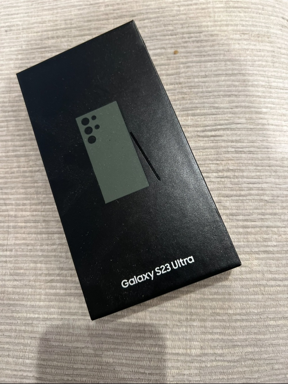 NEW UNOPENED Samsung Galaxy S23 Ultra Box - Black with Olive Graphic